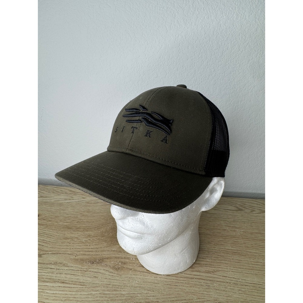Sitka Gear Mid-Pro Trucker Hat Olive Green Black Mesh Snapback Cap OSFA 20190